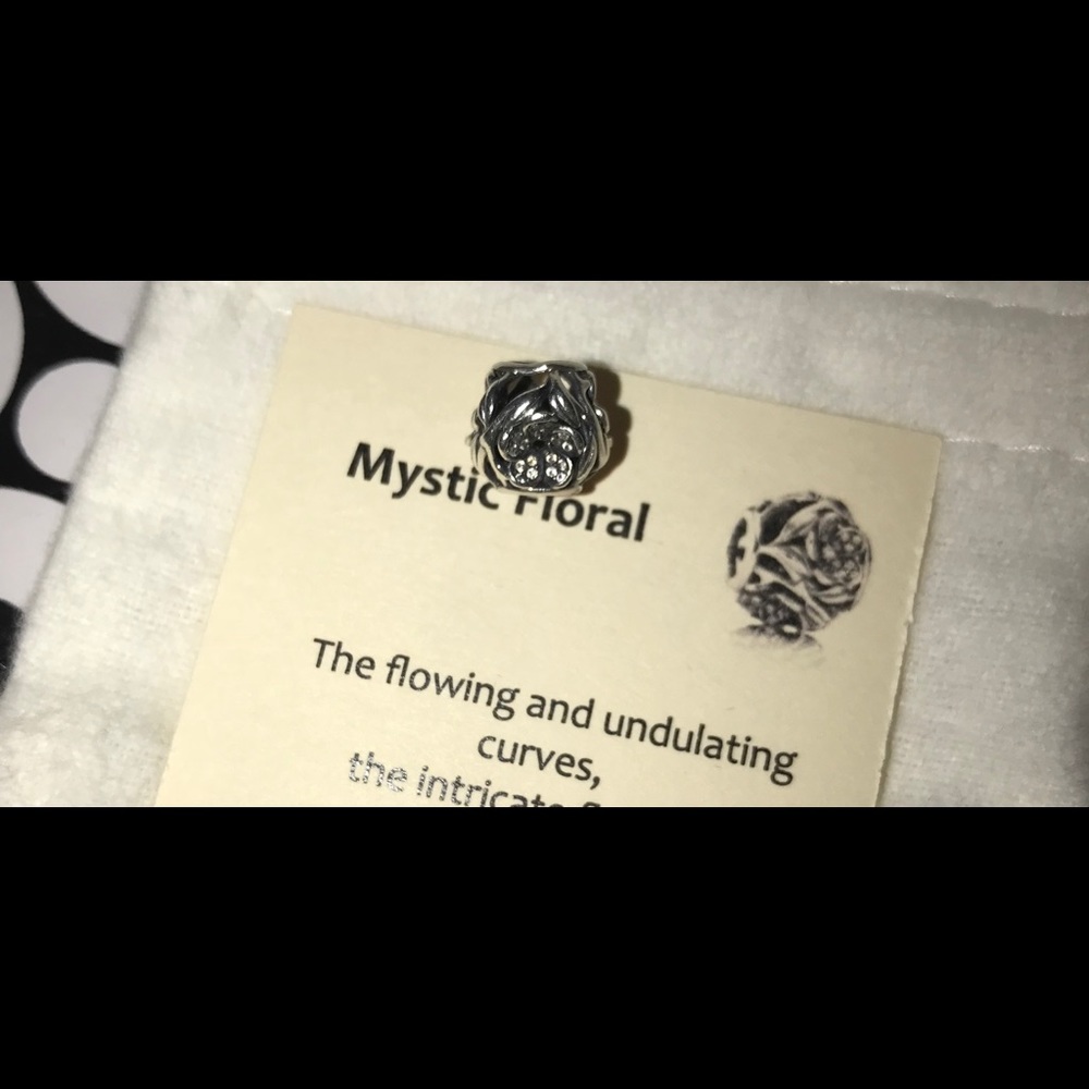 PANDORA mystic floral charm